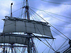 the grand lady's sails and rigging lines